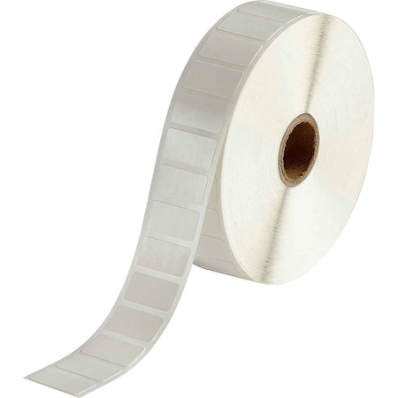 Brady Repositionable Vinyl Cloth Wire and Cable Labels 0.5 in H x 1 in W White 2500/RL, 2500PK THT-59-498-2.5-SC